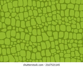 Alligator skin texture. Seamless crocodile pattern, green reptile and wild tropical animal lether vector background. Illustration of crocodile pattern skin, texture background snakeskin or alligator - Shutterstock ID 2167521145