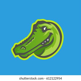 alligator sports logo mascot badge 