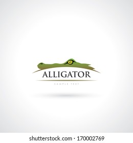 Alligator symbol - vector illustration