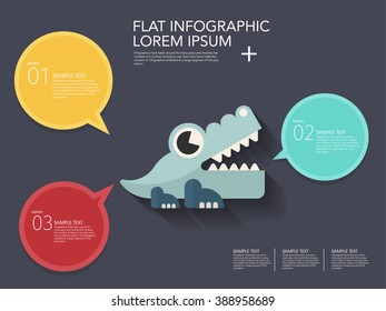 Alligator toy icon , Vector flat long shadow design. Children's toys  infographic,eps10