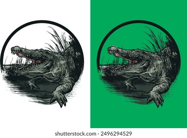 alligator vector eps this is printable file and editable file