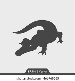 Alligator Vector Icon For Web