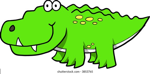 Alligator Vector Illustration Stock Vector Royalty Free 3853765 Shutterstock