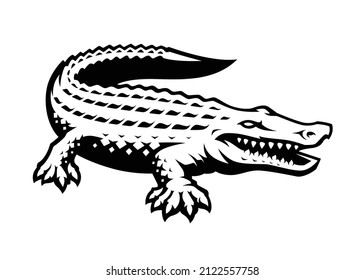 Alligator Vector Mascot, sports emblem