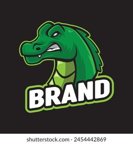 Alligators head mascot logo template