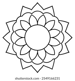 Diseño de mandala todo en uno para colorear libros, creatividad, decoración, moda, papelería, arte digital, manualidades, alivio del estrés y atención plena.