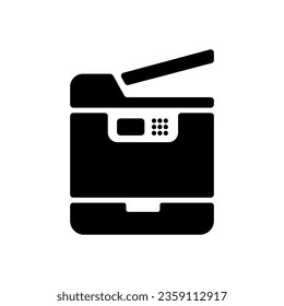 All-in-one printer , multi-function copier vector icon illustration