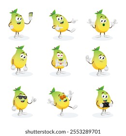 All-Mango Star Mascot Logo Design Ideal for Fresh, Vibrant, and Fun Branding in the Food or Beverage Industry