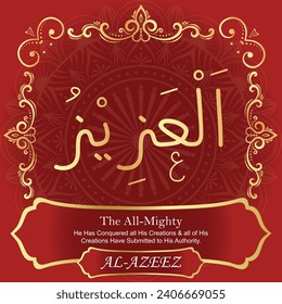 The All-Mighty.
He Has Conquered all His Creations and all of His Creations
Have Submitted to His Authority.