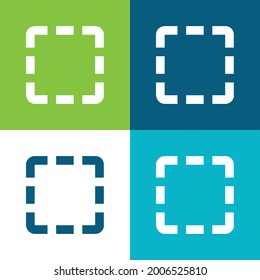 Allocation Flat four color minimal icon set