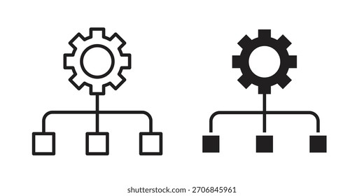 Zuordnungs-Symbol für Logo, Web, App-Designs.