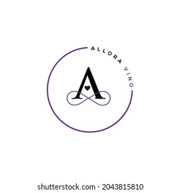 A ( ALLORA VINO ) LOGO DESIGN