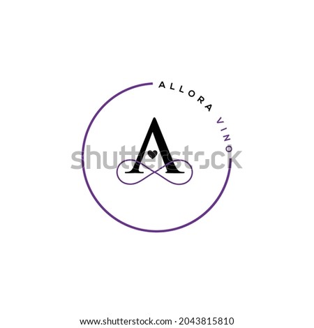 A ( ALLORA VINO ) LOGO DESIGN