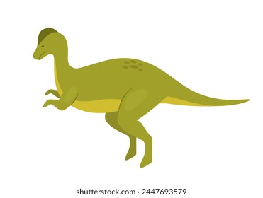 Allosaurus dinosaur animal. Prehistoric animal, jungle reptiles group, jurassic world evolution cartoon vector illustration