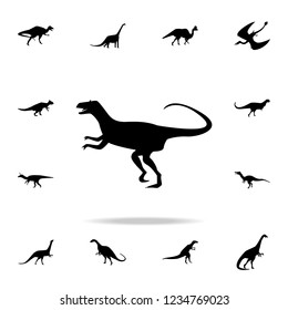 Allosaurus icon. Detailed set of dinosaur icons. Premium graphic design. One of the collection icons for websites, web design, mobile app