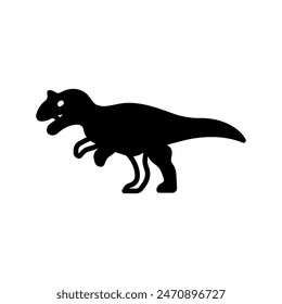 Allosaurus Icon , vector, illustration