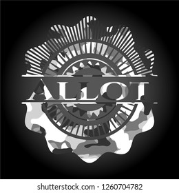 Allot on grey camouflage pattern