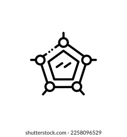 allotropy vector graphic illustration icon