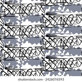 allover abstract vector strips pattern white background