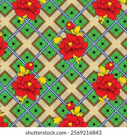 Allover design background pattern art floral fashion checke pattern chuniri design diferent unique pasley pattern