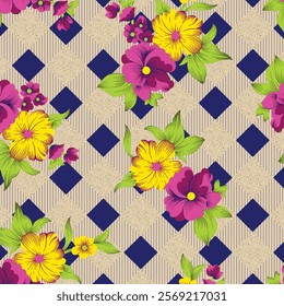 Allover design background pattern art floral fashion checke pattern chuniri design diferent unique pasley pattern