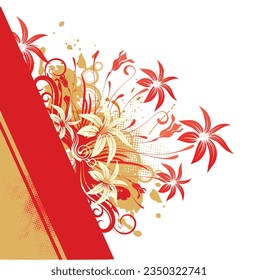 Allover design colour full pattern floral flower art beautiful design