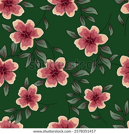 Allover Digital design Floral Design Pattern