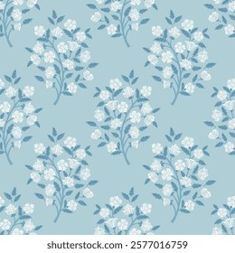 allover floral, Floral block print, Jacobean pattern, boho floral, Damask floral repeat vector file. 