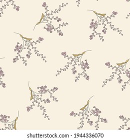 allover floral design pattern on yellow background