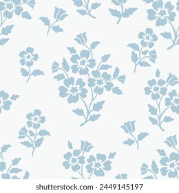 Allover floral flower repeat pattern vector file vintage floral