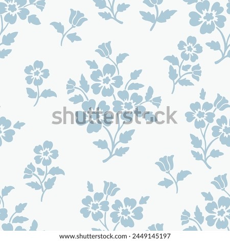 Allover floral flower repeat pattern vector file vintage floral