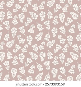 Allover floral print pattern repeat vector file, Floral block print, Ditsy floral print