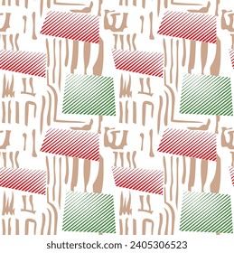 allover geometric strips pattern on white background vector stock