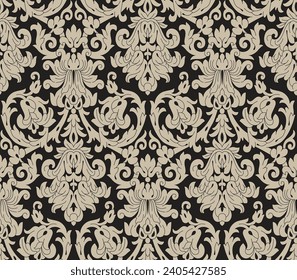 allover geometric vector design pattern on black background