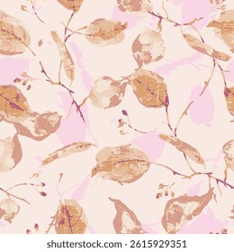 allover modern leaves pattern in multicolored seamless printing pattern for textile
