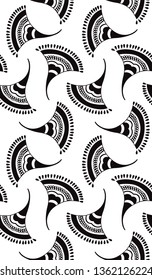 Allover Pattern design pattern on black and white