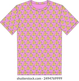 allover print design illustration for fashion design