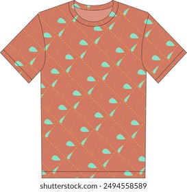 Allover print design for T-shirt