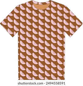 Allover print design for T-shirt
