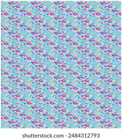 allover seamless floral pattern design with blur and style.AR CREATION