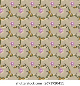 Allover Design de padrão floral sem costura com borrão e efeito 3d estilista para papel de parede, tapete, tapete, folha de cama, impressão digital, impressão têxtil todos os tipos de impressão em tecido, azulejo, papel, decoração muitos usar