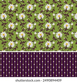 Patrón de diseño de flores sin costuras, para la tela y la impresión de papel, etc