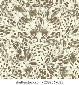 allover vector abstract pattern on grey background