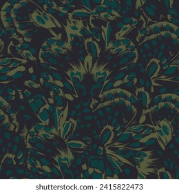 allover vector abstract pattern on black background
