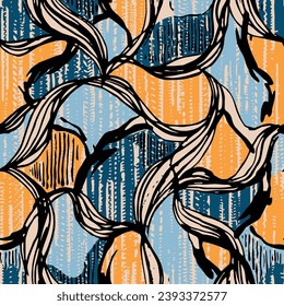 allover vector abstracted pattern on background stock