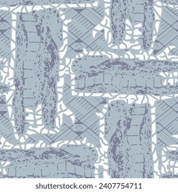 allover vector abstracted pattern on grey background stock