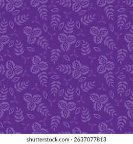 allover vector brown small flower pattern on brown