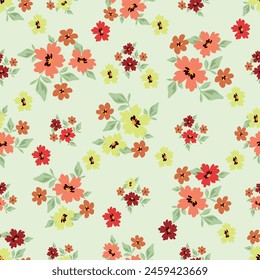 allover vector small flower pattern on vector stock