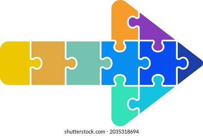 Permitir icono por combinación de un rompecabezas colorido