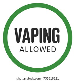 Allow sign electronic cigarette smoking